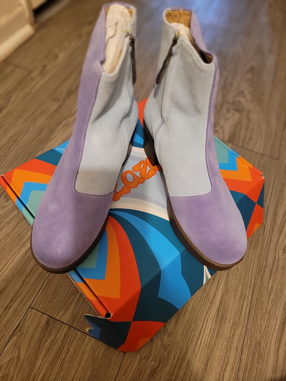 Lazo Sirengalaxy Purple Moonstone Blue Ankle Boot